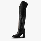 Botas largas botas largas para lugar botas café con negro Botas de piel de León, Guanajuato Botas de piel genuina para mujer Botas de moda hechas en México Botas de piel de moda artesanales Estilos de botas de piel para mujer botas largas botas 