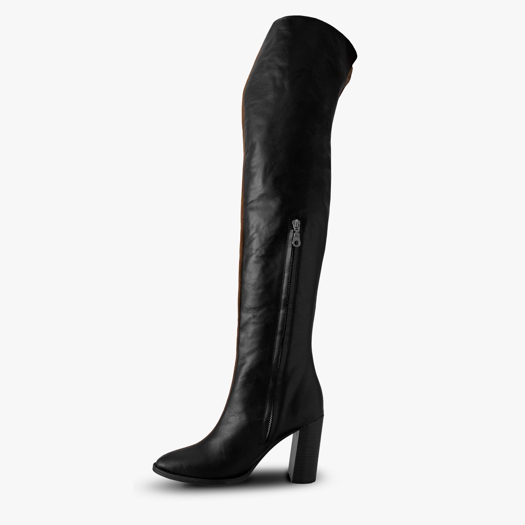 Botas largas botas largas para lugar botas café con negro Botas de piel de León, Guanajuato Botas de piel genuina para mujer Botas de moda hechas en México Botas de piel de moda artesanales Estilos de botas de piel para mujer botas largas botas 